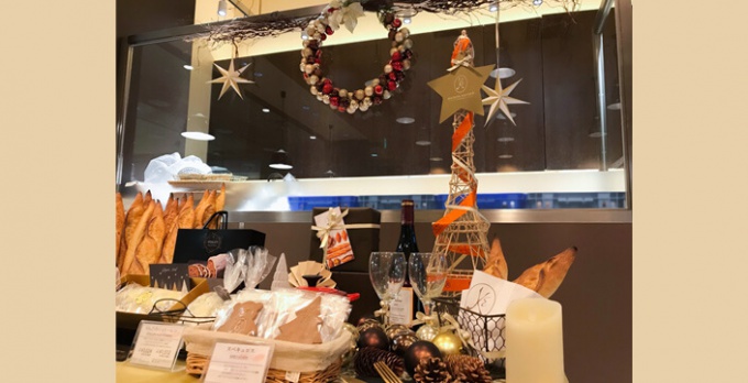 タピオ店のクリスマスオブジェ